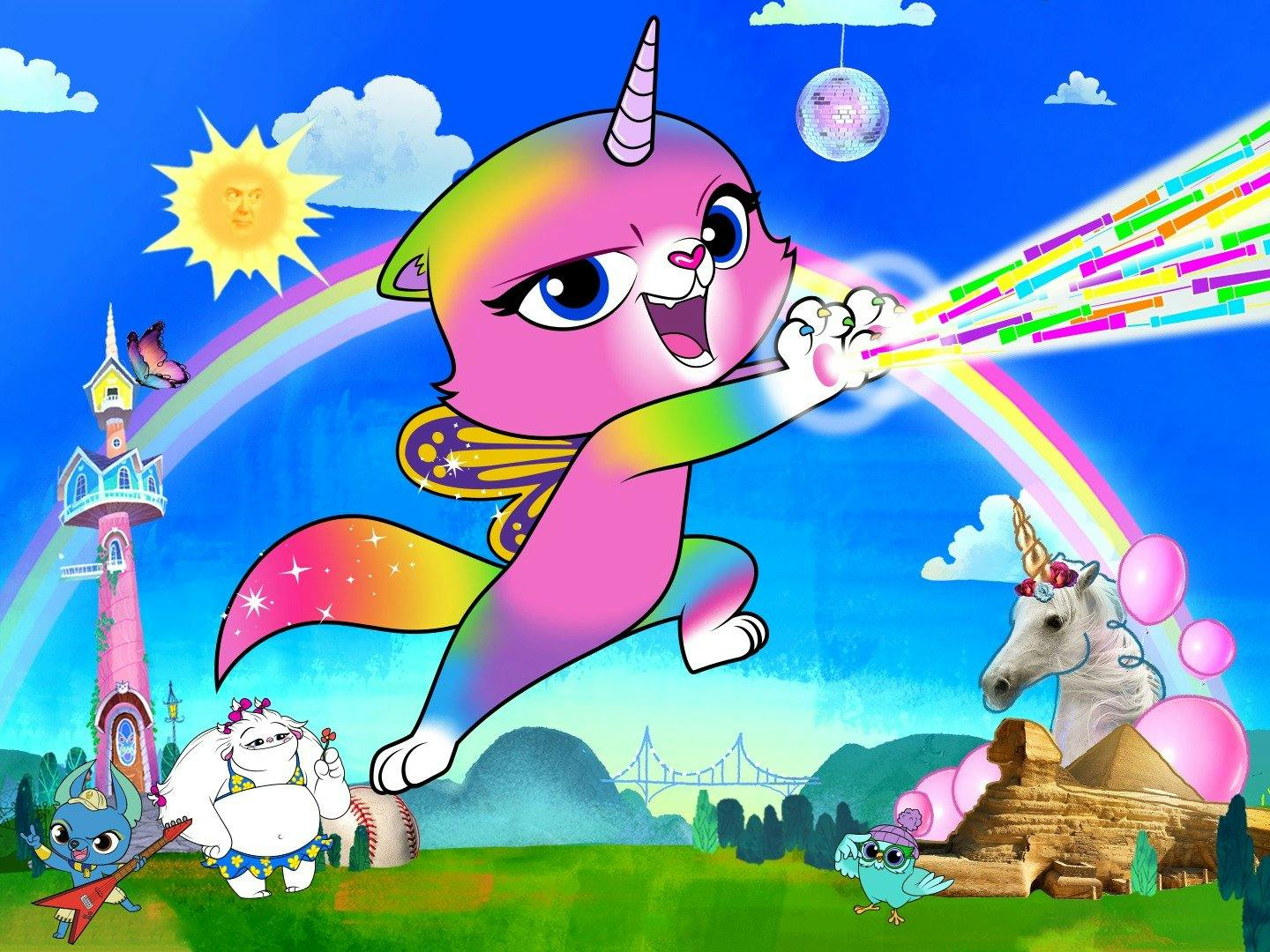 Watch Rainbow Butterfly Unicorn Kitty Season 1 Episode 29 - The Return of Mighty Meow and Super ...